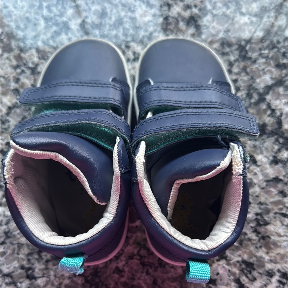 Navy Blue Kids Ten Littles shoes